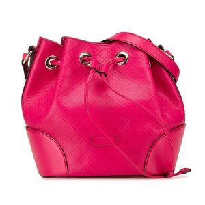 Gucci Diamante Leather Bright Bucket Bag